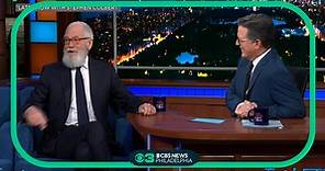 David Letterman returns to "The Late Show" as guest