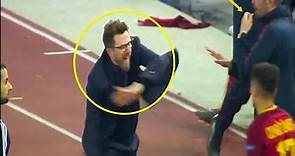 This What Eusebio Di Francesco did after the 3rd Goal