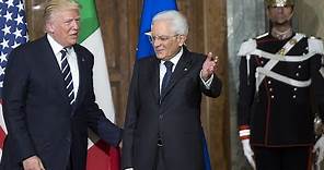 il Presidente Mattarella riceve il Presidente USA Trump