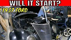Will it Start? 1937 Ford Sitting a Year