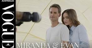 Go behind the scenes of Miranda Kerr and Evan Spiegel's August cover shoot | Vogue Australia