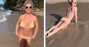 Britney Spears posts bikini video from the beach featuring lion