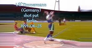 Ulf Timmermann (Germany) shot put Berlin 1991-06-23.