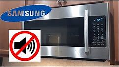 How to MUTE Samsung Microwave Beeping Noise Pressing Key Buttons