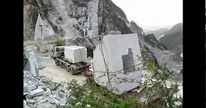 Quarrying and carving marble