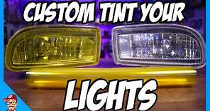 How To Tint Your Headlights Yellow / Fog Lights