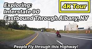 Interstate 90 | Eastbound Passing Through Albany, NY | Driving Tour [4k]