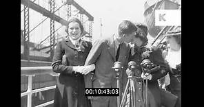 1938 USA, Young John F Kennedy, Interview With Sisters, Rose Kennedy, JFK, 35mm