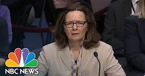 Gina Haspel: I Supported Destruction Of Interrogation Tapes To Eliminate Security Risk | NBC News