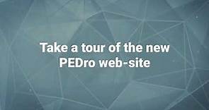Take a tour of the new PEDro web-site