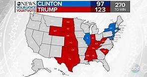 2016 Election Results: NY, KS, ND, SD, WY, NE, TX