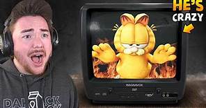 PLAYING THE GARFIELD HORROR GAME… (its so crazy)