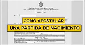 📝 Como APOSTILLAR y LEGALIZAR PARTIDA de NACIMIENTO HAYA 📝Apostilla de la Haya por TAD ARGENTINA