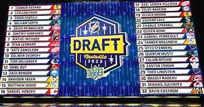 Every 1st Round pick of the 2023 NHL Draft