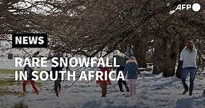 Cold front causes rare snowfall in South Africa | AFP