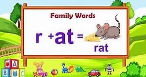 At Family Word | How to Teach Phonics | At Family Words | Family Word