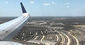 United (Continental Airlines) - Landing Houston George Bush Intercontinental Airport B737-900