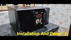 LG 28L Convection Microwave Oven Installation And Demo | LG Microwave Mc2886bfum | Sane Vlogs
