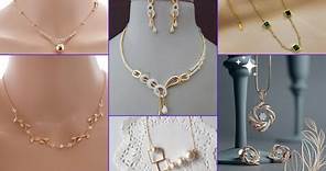 Fashion Club| latest 2024 necklace designs in simple and stylish way