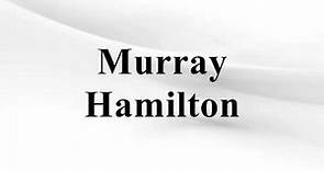 Murray Hamilton