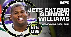 Quinnen Williams signs LARGEST guaranteed contract in Jets' franchise history | NFL Live