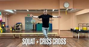 Squat + criss cross