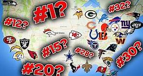 Ranking Every NFL City Based On How Big Of A “FOOTBALL CITY” They Really Are