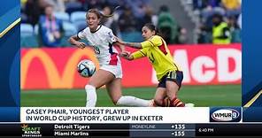 Casey Phair, youngest player in World Cup history, grew up in Exeter