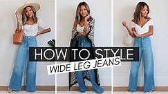 How To Style Wide Leg Jeans Haul