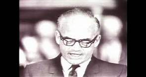 Seeing Barry Goldwater's 1964 Speech Helps To Understand Republican Conservatives Today
