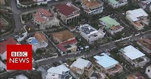 Hurricane Irma: Roofs blown off, houses under water in Sint-Maarten - BBC News