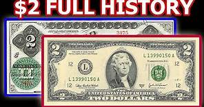Two Dollar Bill Full History - Evolution From 1862 to Today