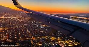 Beautiful Sunset Landing into Salt Lake City Utah- Delta Air Lines