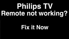 Philips Remote Control not working - Fix it Now