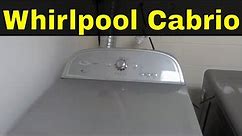 How To Use A Whirlpool Cabrio Dryer-Full Tutorial