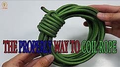 How To Tie a Rope? Essential Knots You Need To Know | The PROPERLY Way to Coil Rope @9DIYCrafts