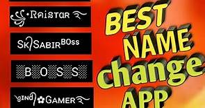FREE FIRE BEST STYLE NAME CHANGING APP || HOW TO CHANGE OF FREE FIRE NAME