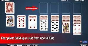 How to play Classic Solitaire (Klondike). 100% FREE - No download