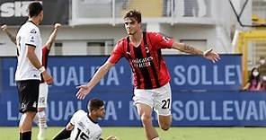 Dinastía Maldini: el más chico de la familia anotó su primer gol en el Milan y generó el festejo de su padre Paolo en la tribuna