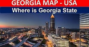 Map of Georgia USA