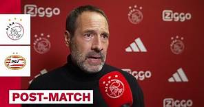 John van ‘t Schip na afloop van Ajax - PSV | ‘Het was een vechtwedstrijd’ ⚔️