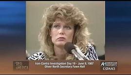 June 9, 1987 - Fawn Hall at Iran Contra Investigation - 30 Years Ago