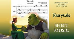 Fairytale - Shrek - SHEET MUSIC - flute and piano (Audio midi)
