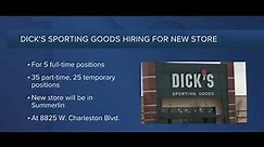 DICK'S Sporting Goods hiring for new Summerlin store