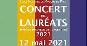 Concert des lauréats 2021 Ecole Normale de Musique de Paris