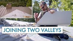 How to Join Two Valleys at the Ridge: Standing Seam Metal Roofing
