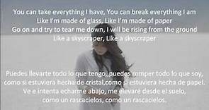 Skyscraper Demi Lovato Lyrics español ingles