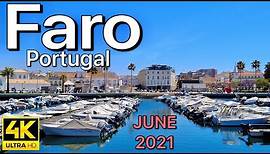 Faro , Algarve - Portugal Walking Tour (4K Ultra HD)