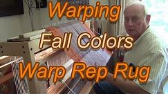 Warp Rep Rug Fall Color Warping
