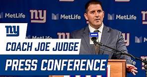 Giants Head Coach Joe Judge Introductory Press Conference | New York Giants